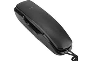 Eboxer Noise Canceling Wandtelefon Letzte Wahlwiederholung Anti-Interferenz Wandmontiertes Telefon Festnetztelefone für Haus/Büro(Schwarz)