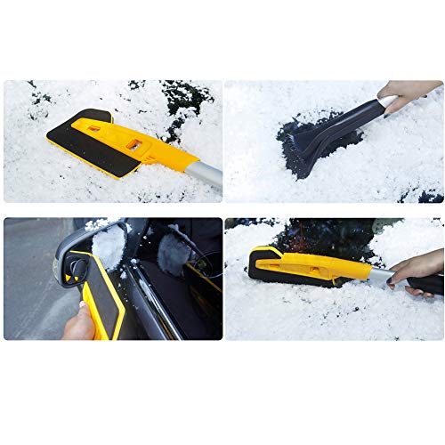 QINAIDI-Auto-Neve-Brush-Raschiaghiaccio-Pala-da-Neve-per-Auto-SUV-della-Finestra-del-Camion-del-Parabrezza-Leggero-Robusto-Design-in-Alluminio