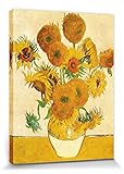 1art1 Qualitätsprodukt 1art1 81659 Vincent Van Gogh - Vierzehn Sonnenblumen In Einer Vase, 1888 Leinwandbild Auf Keilrahmen 80 x 60 cm