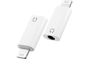 MoKo Lightning to 3.5mm Headphone Jack Adapter, for Music Playback Only