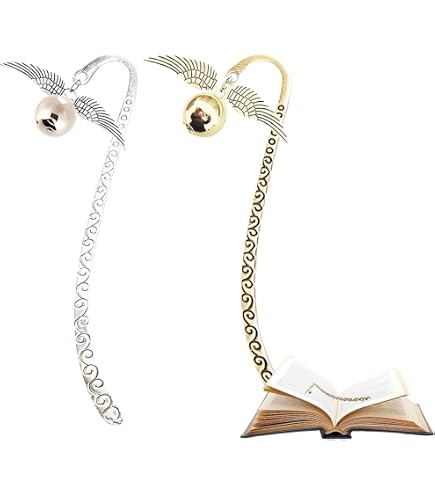 Marque-Page Harry Potter Officiel Avec Pendentif Hedwig Chibi - Plaqué Argent 14cm - Collection Elbenwald