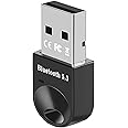Yoezuo Bluetooth Adapter 5.3 for PC Laptop, Wireless USB Bluetooth Dongle/Receiver for Windows 11/10/8.1, Compatible with Game Controller, Headset, Phone, Keyboard, Mouse, Tablet, Black