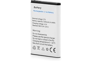 SHAWOROCE 1200 mAh 3,7 V akumulator litowo-jonowy do ponownego ładowania, kompatybilny z TechniSat Dab Radio Digitradio 1 1S 2 2S Radio Techniradio RDR Viola 2CIR 3 6IR 6S IR Nordmende Transita 100