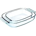 Pyrex Classic – Set of 2 Heavy Duty Rectangular Glass Baking Dishes - 38 x 25 cm/30 x 19 cm