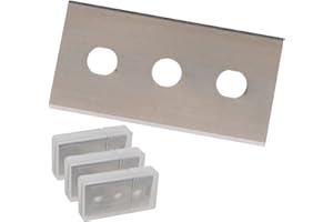 der kleine Handwerker 30 cuchillas de doble cara 22 x 43 x 0,2 mm, universales, aptas para raspadores de cristal y vitrocerámica