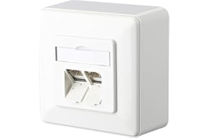 METZ CONNECT E-DAT C6A 2 Port UP reinweiß