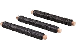 Rayher Fil de fer recuit p. fleurs sur bobine bois, 3x100g 0,65mm noir, 24127576