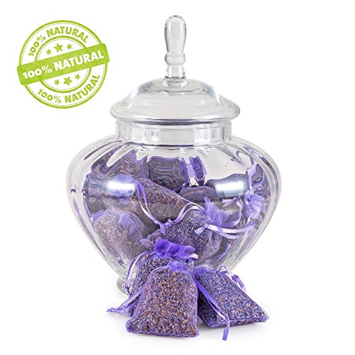 PAJOMA 30870 10er Pack Duftsäckchen Lavendel, Organzabeutel, Höhe 9cm - 6