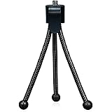 Rexiaoo Webcam Stand,Mini Camera Tripodt Adjustable Lightweight Mini Tripod Stand for Conference Room Desktop