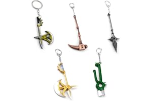 LIXINYA The Seven Diane Harlequin Escanor Meliodas Deadly Sins Comic Character Portachiavi Ciondolo Accessori Cosplay (5 pezzi sono venduti insieme)