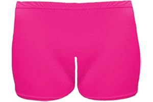 janisramone Girls Kids New Plain Microfiber Hot Pants Stretchy School Gymnastics Dance Gym Shorts 3-13 Years