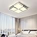 Produktbild LWYJRXDD Deckenleuchte/LED-Deckenleuchte Moderne Einfache Panel-Lampe Oberflächenmontage Flush Beleuchtung Fixture Fernbedienung Wohnzimmer Schlafzimmer Square Flur, Schwarz, 32W Warmweiß