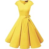 DRESSTELLS Sweaters Women 50s Vintage Retro Cap Sleeves Rockabilly Clothing Hepburn Style Cocktail Dress