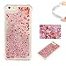 Produktbild Docrax iPhone 6S/iPhone 6 Handy Hülle Stoßfest Glitzer Flüssig, Handyhülle Silikon Stoßfest Kratzfest Schutzhülle Bumper Case für Apple iPhone6S/iPhone6 (4,7 Zoll) - DOYBO42689 Rosa Gold