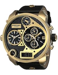 Diesel DZ7323 - Reloj para hombres, correa de cuero color negro