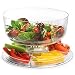Produktbild 6 in 1 Multifunktioneller Kuchenbehälter Kuchenaussteller mit Abdeck-Kuppel| Kuchenkuppel, Punchschüssel, Salatschüssel, Server Chip & Dip , Servieraussteller, Abdeck Kuppel für Lebensmittel aus Glas!