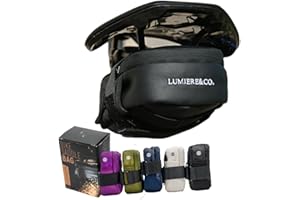 Lumiere & Co. Borsa da sella per bici nera, borsa da sella per bicicletta, borsa da sella per ciclismo, borsa da sella per mountain bike, borsa da sella per bici da strada