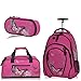 Produktbild Fabrizio Schulrucksack Trolley Rucksack 3er SET Schultrolley Sporttasche Etui (Azalea Pink)