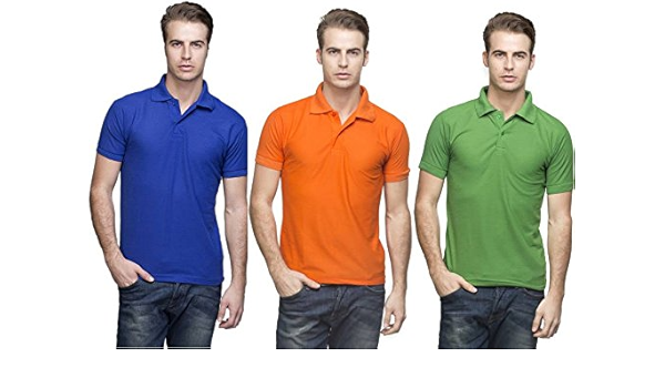 royal blue and orange polo shirt