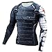 Price comparison product image Samanthajane Clothing Born2Ride Superhero Fancy Dress/Gym/Cycling Short and Long Sleeved Compression Baselayer T-Shirt Tops (Extra Large, Winter Soldier Long Sleeve')