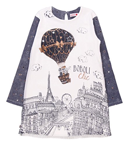 boboli 724092 Robe, Multicolore (Estampado Estrellas 9569), 98 cm (Taille Fabricant:98cm) Fille