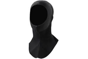 LetCart Casquette de plongée en apnée-Keepdiving 3MM néoprène Chaud plongée sous-Marine Casquette de plongée en apnée Cagoule Accessoire de Sports Nautiques 3 Tailles(XL-Noir)
