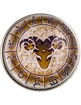Morella Unisex Click-Button Druckknopf Sternzeichen Widder