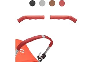 BABYDOME Pack Coprimanubrio compatibili con Bugaboo Cameleon 3 e 3 Plus. Fatto a Mano in Spagna in Similpelle Premium. Resistenza al Sole, alle Macchie, all'Usura e allo sbiadimento. Colore Rosso.