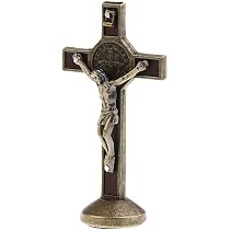 Crocifisso da parete in legno con Gesù risorto , croce della Resurrezione ideale per la Pasqua