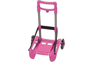 SJ GANG STYLE JAM GANG SJ Gang Carrello Trolley Be Box3 Ruote SJ Gang Rosa con Elastici Blocca Zaino Scuole Elementari y Medie