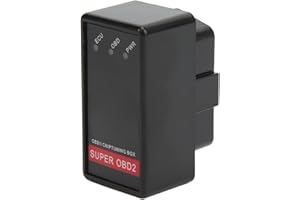 ASTIBYM Fuel Save Tuning Box, ECO OBD II Plug Drive Chip 12-24V ABS Universal Hitzebeständig für Autos