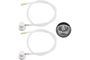 Smomend Pack of 2 Aerosol Nozzle Extension Hose 50 cm, 4.5 mm Extension for Spray Cans with 360 Degree Extension Hose, Versatile Spray Hose for Spray Cans Cavities Coatings