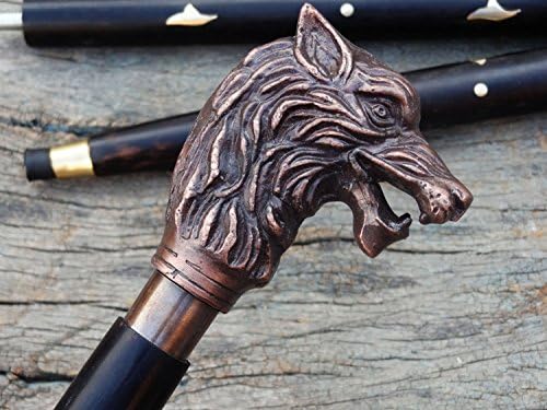 Antique Brass Dragon Handle cane Walking Stick Designer Vintage Walking Canes
