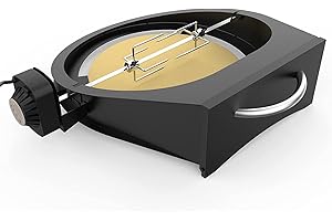 ‎ONLYFIRE Onlyfire 6065 PizzaRing Kit mit Drehspieß, Pizzaeinsatz und Rotisserie Grillspieß für Kamado Joe Classic/Pit Boss 22 Keramik-Grills, inkl. Drehmotor, Spuckstange und Pizzastein