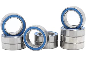 FUSHIBEARING Roulement à billes 6701RS 12 x 18 x 4 mm, 12 x 18 ABEC-3 en caoutchouc bleu (lot de 10)