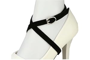 ZEALMAX Sangle de chaussure amovible en daim pour femme - Flexibles - Talons hauts - Accessoires anti-lâche