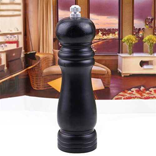 Blue Vessel Home Küche Klassische Holz Pfeffer Gewürzsalzmühle Grinder Muller Werkzeug Schwarz - 9