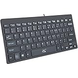 SR Mini Keyboard Wired Thin portabe 78 Keys Usb Multimedia Small for Pc Computer Laptop … (English)