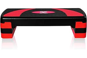 MAXSTRENGTH Aerobic Stepper Cardio Fitness Schritt board-3 Ebenen Home Fitness Block