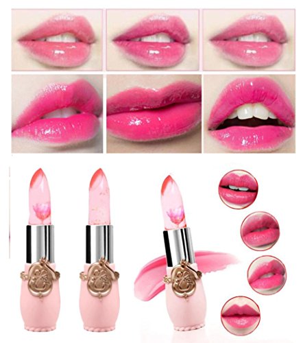 Bluestercool Wasser Shine Moisturize Make-up Lippenstift Lip Gloss 8 Farben Für Schönheit – Zufällige Blume - 4