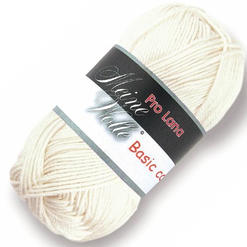 Basic Cotton - 50g - Farbe: 02, natur (33 Farben erhältlich)