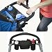 ashdown Baby Stroller Organiser Bag Cup Holder Pushchair Accessories Organiser Food Snack Storage Bag,Black