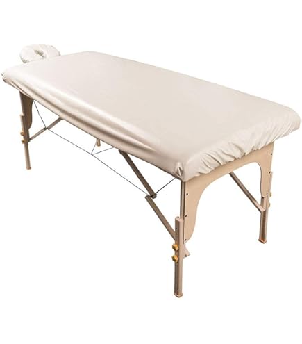 Mikrofaser-Massageliegen-Bezug 3-teilig – Weiches Set Inkl. Spannbettlaken & Gesichtsauflage