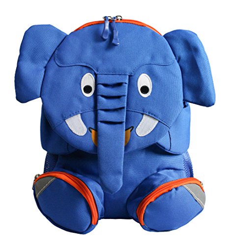 Emartbuy Sac A Dos Mignon pour Enfants, Sac De Voyage, Primaire, Maternelle - Elephant Bleu Roi