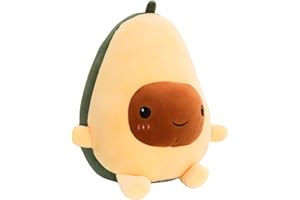 RAINBEAN Avocado Plush Toy Stuffed Pillow,Cute Cotton Creative Doll Cuddly Cushion Sofa Decoration, Adorable Gift for Kids Friends Girls and Boys Christmas Birthday Valentine 11.81 Inches / 30 cm