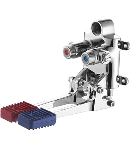 HEYOUTH Pedaalkraan G1/2 inch, voetpedaal, waterventiel voor