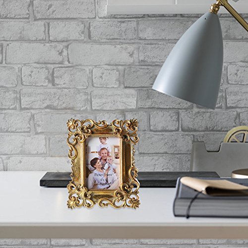 Giftgarden Bilderrahmen 10×15 barock antik viereckig golden Geschenke Freunde - 6