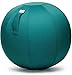 Produktbild VLUV LEIV Stoff Sitzball - Ø 65 cm in Dark Petrol + + inklusive Ball-PUMPE und Zubehör + + (siehe Bild). Hochwertige Sitzbälle/Gymnastikbälle für Zuhause und Büro. (Ø 65 cm)
