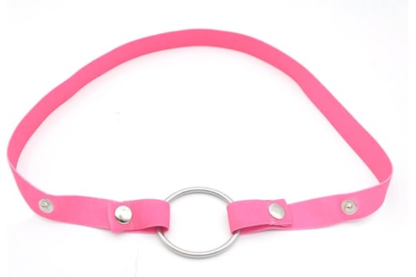 SeLgurFos Accessoires de bande élastique de dispositif de chasteté masculine, corde réglable de ceinture auxiliaire de cage de coq, anneaux de pénis (pink)