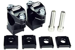 SCAR Torretas Manillar Ø28 Compatible con KTM EXC EXCF TPI 125 144 150 250 300 350 450 500 12-23 BETA RR GAS GAS MC MCF EC ECF EX EXF HUSQVARNA TE FE SHERCO SER SEFR